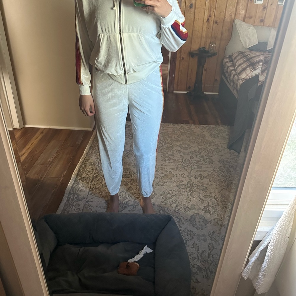 Aviator Nation white velvet rainbow set - Picture 6 of 7